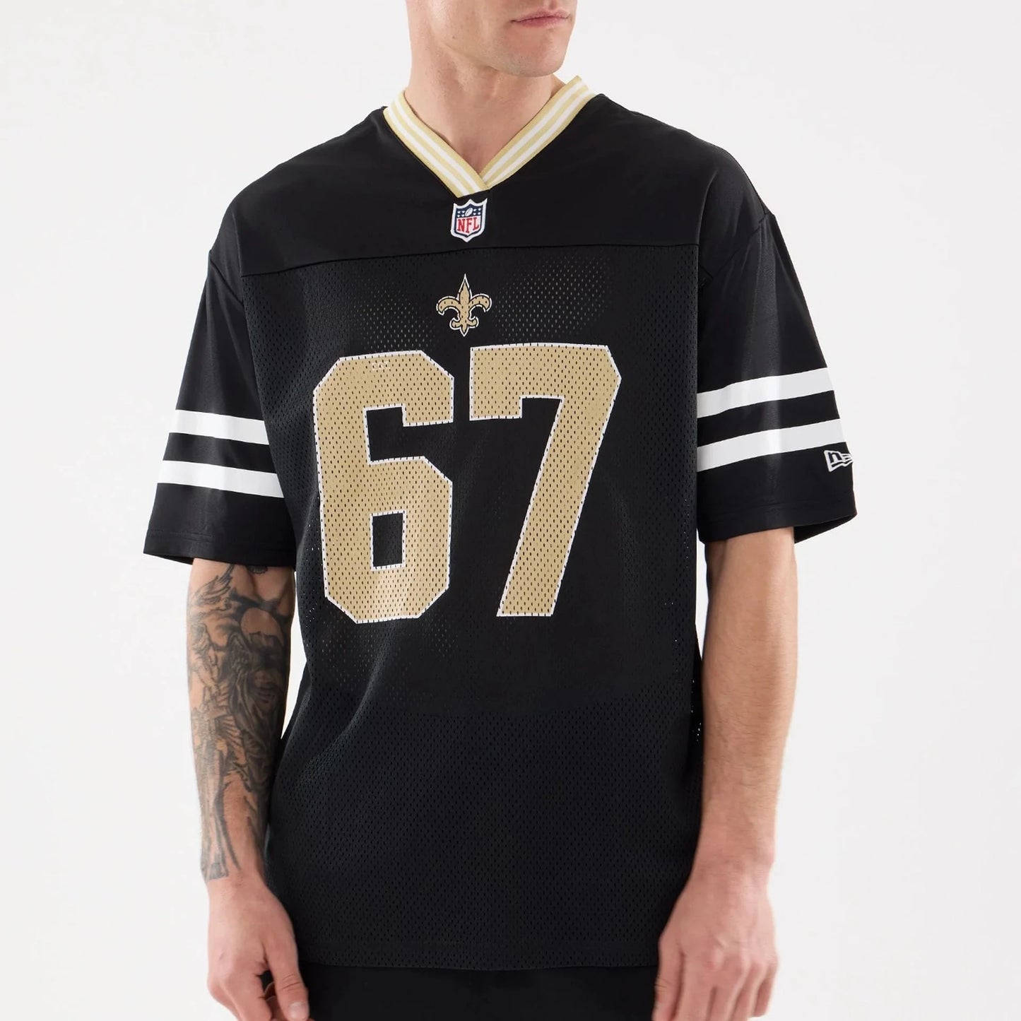 NEW ERA – Maillot Mesh New Orleans Saints NFL Noir (N°67) 60590526