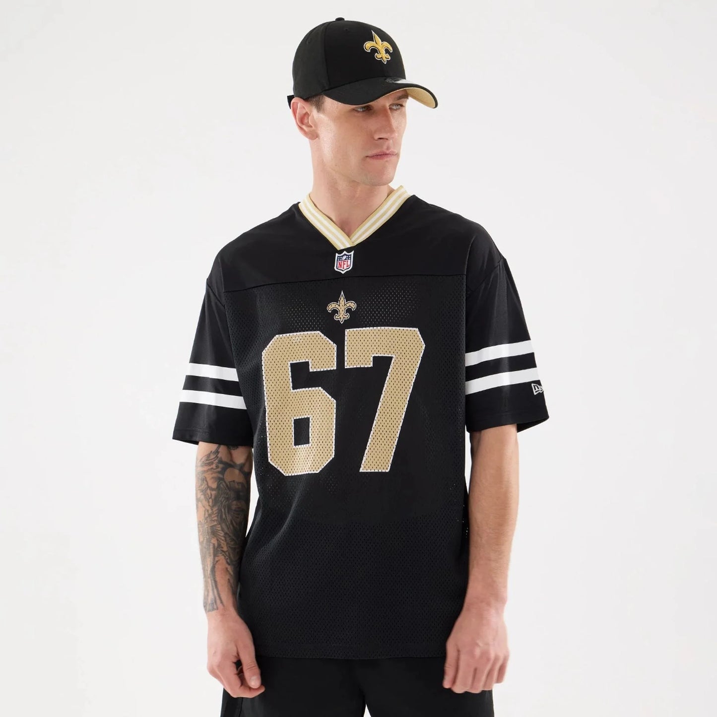 NEW ERA – Maillot Mesh New Orleans Saints NFL Noir (N°67) 60590526