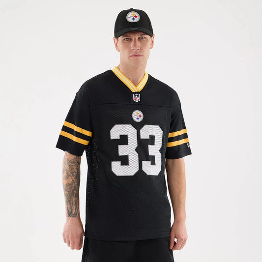 NEW ERA – Maillot Mesh Pittsburgh Steelers NFL Noir (N°33) – Réf. 60590523