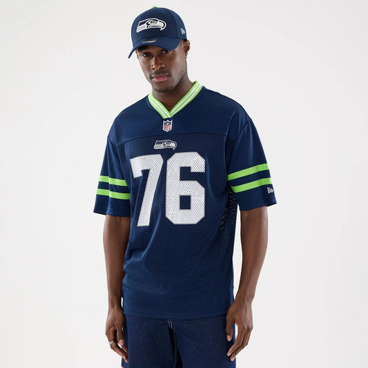 NEW ERA – Maillot Mesh Seattle Seahawks NFL Bleu Foncé 60590528