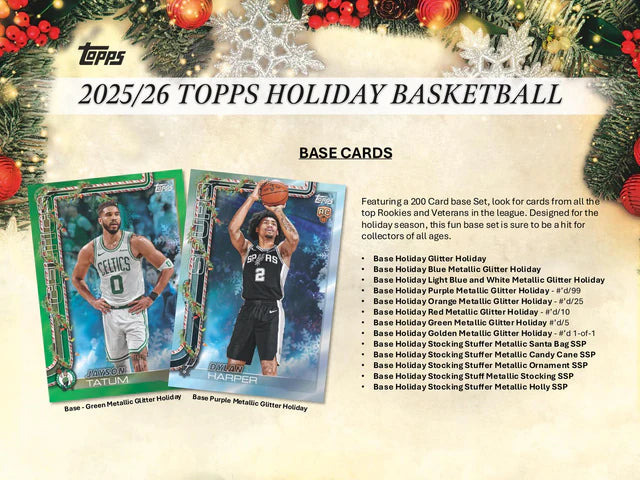 TOPPS - 2025/26 Topps Holiday Basketball Mega Box