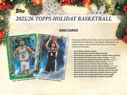 TOPPS - 2025/26 Topps Holiday Basketball Mega Box