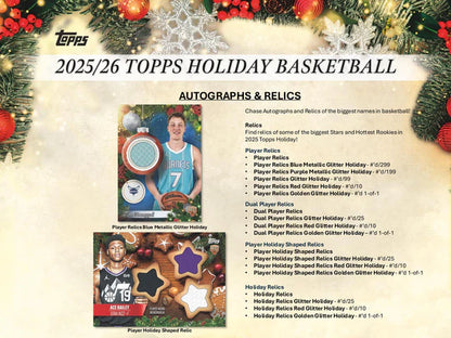 TOPPS - 2025/26 Topps Holiday Basketball Mega Box