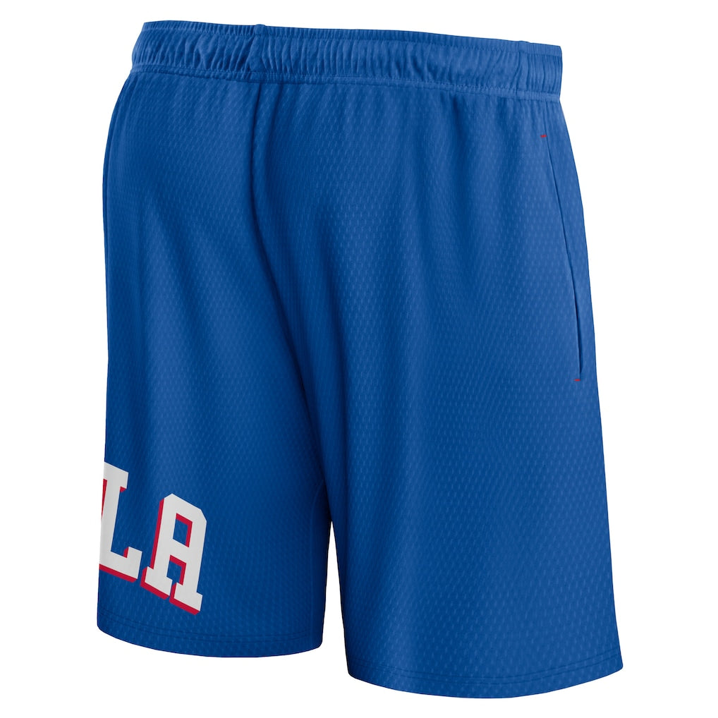 FANATICS - Short Philadelphia 76ers Free Throw Mesh Royal Taille M