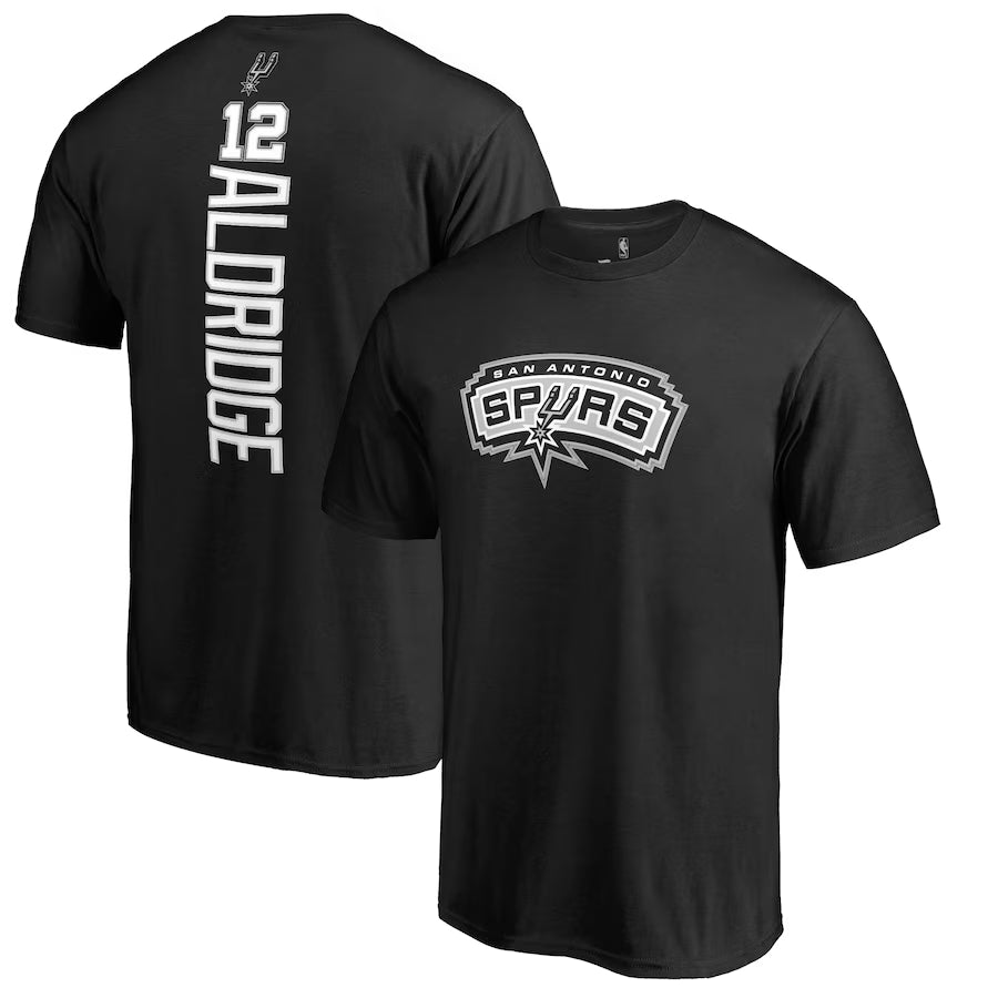 Fanatics - T-shirt LaMarcus Aldridge San Antonio Spurs Name & Number - Noir