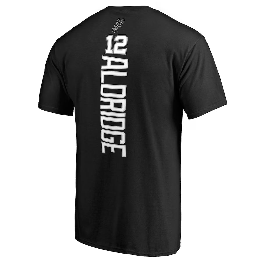 Fanatics - T-shirt LaMarcus Aldridge San Antonio Spurs Name & Number - Noir