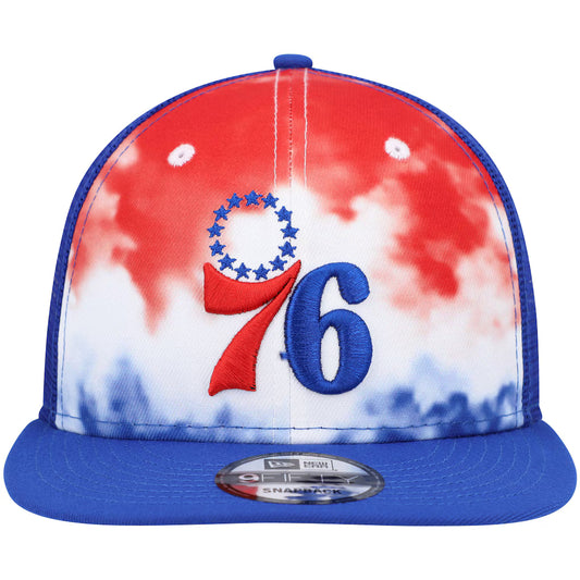 NEW ERA – Casquette Philadelphia 76ers Hazy Trucker 9FIFTY Snapback Royal