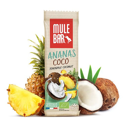 MULEBAR – Barre Énergétique Bio & Vegan 40g Ananas Coco & Baies de Goji