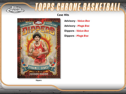 TOPPS Chrome Basketball 2024/25 – Mega Box Cartes NBA