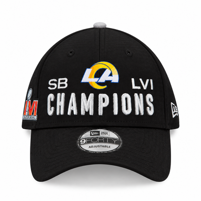 NEW ERA - Casquette Los Angeles Rams Super Bowl LVI Champions 9FORTY Noire