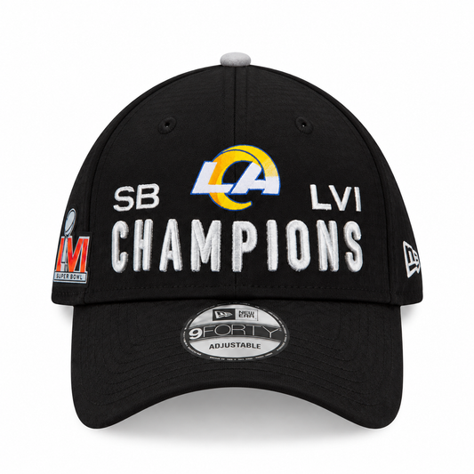 NEW ERA - Casquette Los Angeles Rams Super Bowl LVI Champions 9FORTY Noire