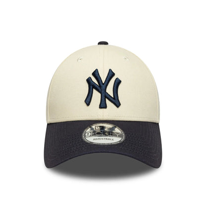 NEW ERA - Casquette New York Yankees Colour Block Crème 9FORTY - 60595215