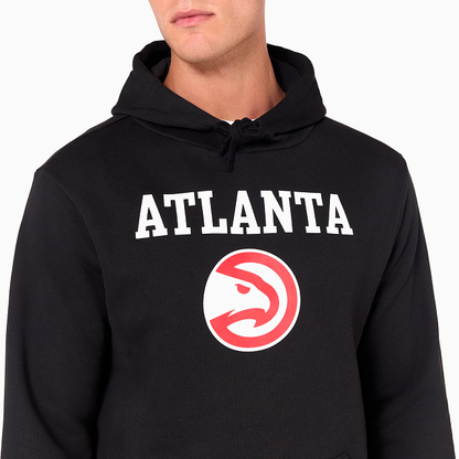 NEW ERA – Sweat à Capuche Atlanta Hawks NBA Noir – Référence 60505440
