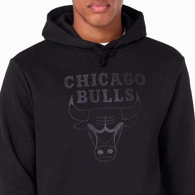 NEW ERA – Sweat à Capuche Chicago Bulls NBA Noir – Référence 60505434