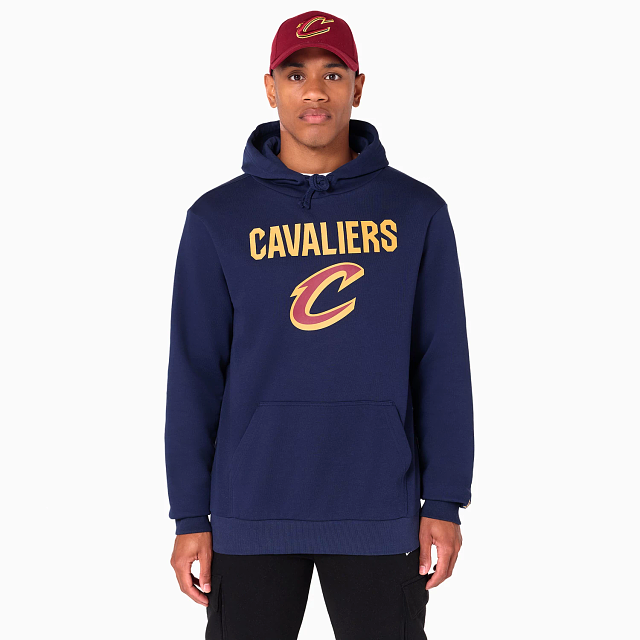 NEW ERA – Sweat à Capuche Cleveland Cavaliers NBA Bleu Marine – Référence 60505450