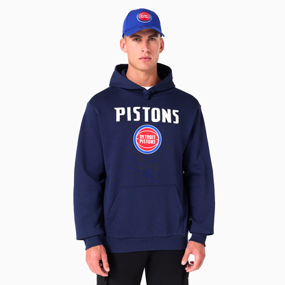 NEW ERA – Sweat à Capuche Detroit Pistons NBA Bleu Marine – Référence 60505428