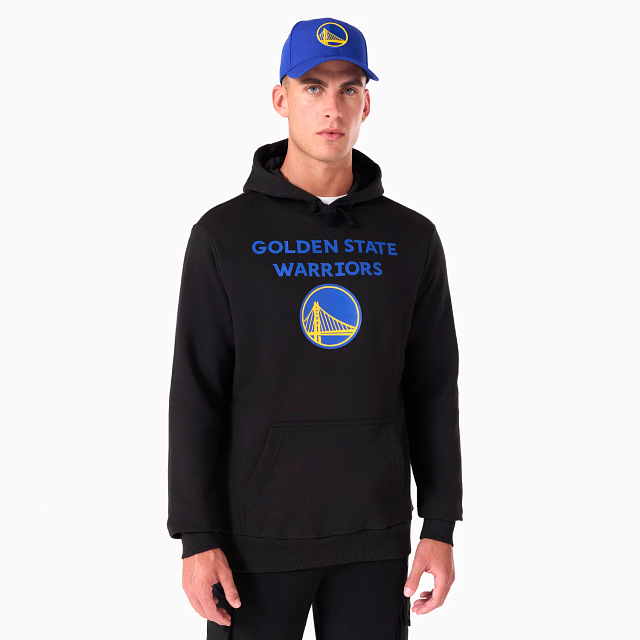 NEW ERA – Sweat à Capuche Golden State Warriors NBA Noir – Référence 60505435