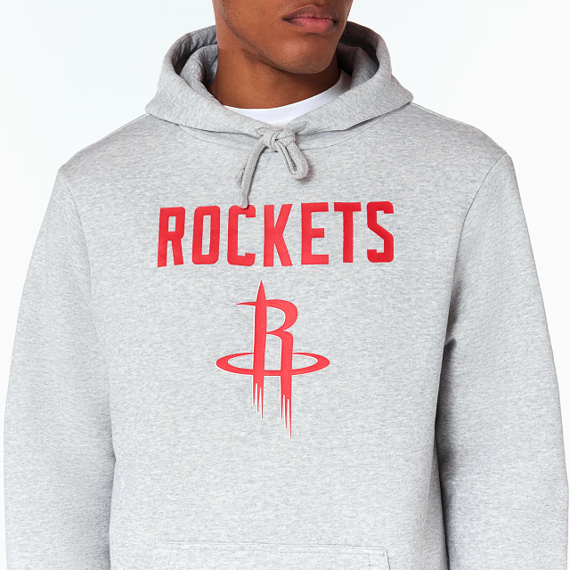 NEW ERA – Sweat à Capuche Houston Rockets NBA Gris – Référence 60505448