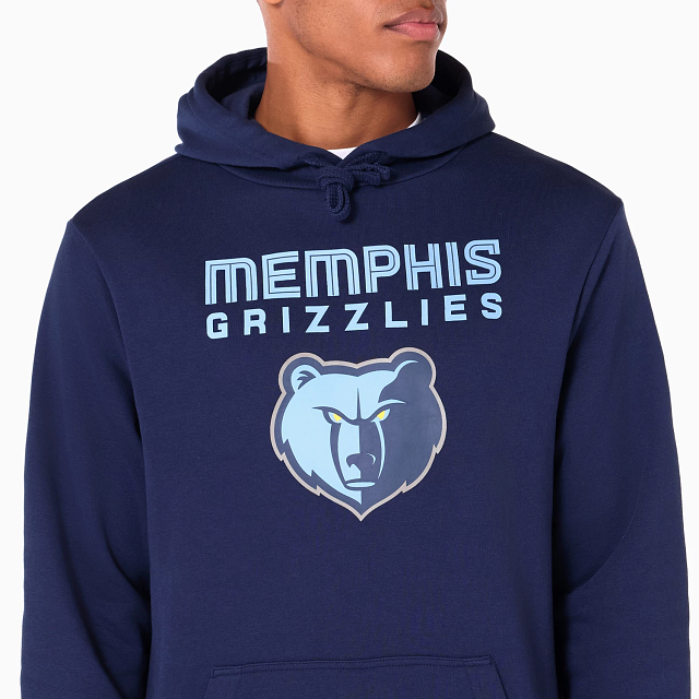 NEW ERA – Sweat à Capuche Memphis Grizzlies NBA Bleu Marine – Référence 60505436