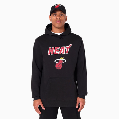 NEW ERA – Sweat à Capuche Miami Heat NBA Noir – Référence 60505424