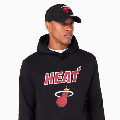 NEW ERA – Sweat à Capuche Miami Heat NBA Noir – Référence 60505424