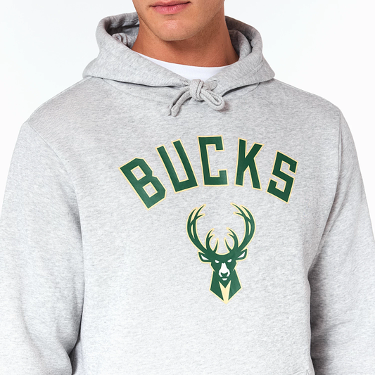 NEW ERA – Sweat à Capuche Milwaukee Bucks NBA Noir – Référence 60505447
