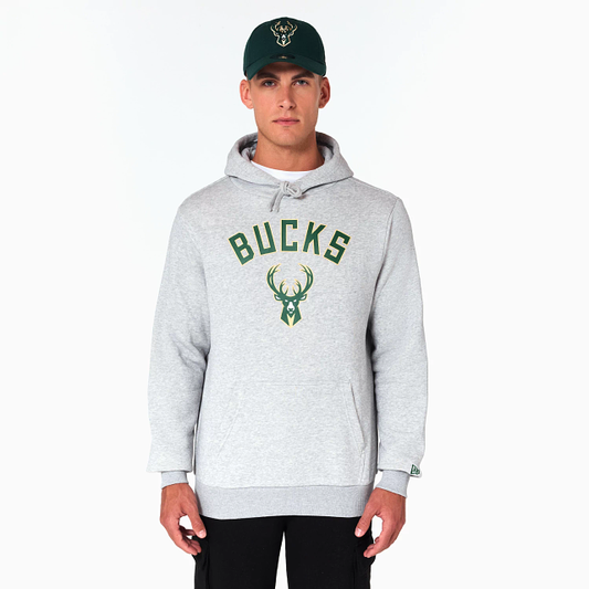 NEW ERA – Sweat à Capuche Milwaukee Bucks NBA Noir – Référence 60505447