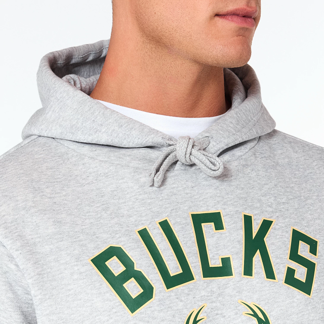 NEW ERA – Sweat à Capuche Milwaukee Bucks NBA Noir – Référence 60505447