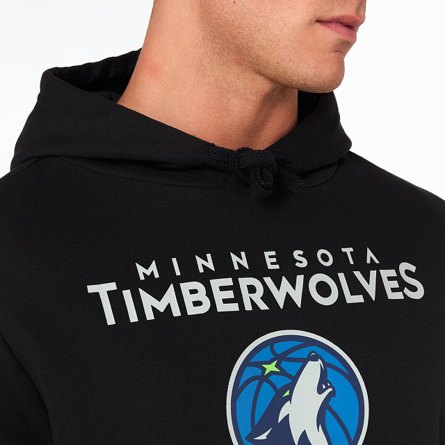 NEW ERA – Sweat à Capuche Minnesota Timberwolves NBA Noir – Référence 60505443
