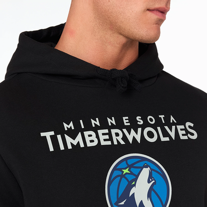 NEW ERA – Sweat à Capuche Minnesota Timberwolves NBA Noir – Référence 60505443