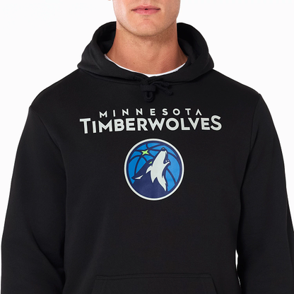 NEW ERA – Sweat à Capuche Minnesota Timberwolves NBA Noir – Référence 60505443