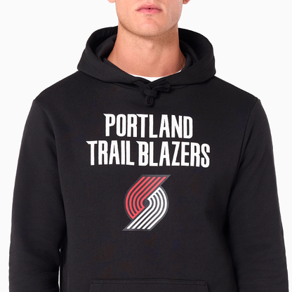 NEW ERA – Sweat à Capuche Portland Trail Blazers NBA Noir – Référence 60505451