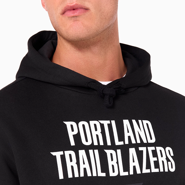 NEW ERA – Sweat à Capuche Portland Trail Blazers NBA Noir – Référence 60505451