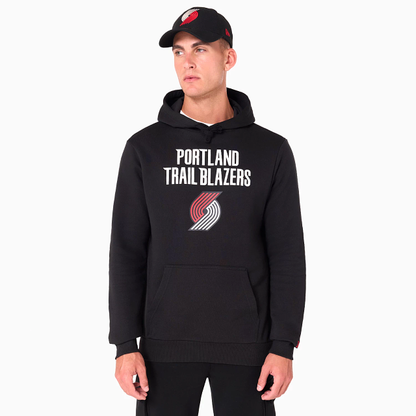 NEW ERA – Sweat à Capuche Portland Trail Blazers NBA Noir – Référence 60505451