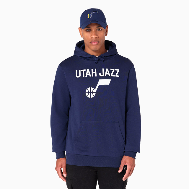 NEW ERA – Sweat à Capuche Utah Jazz NBA Bleu Marine – Référence 60505442