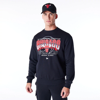 New Era - Sweat-Shirt à Col Rond Chicago Bulls NBA Tech