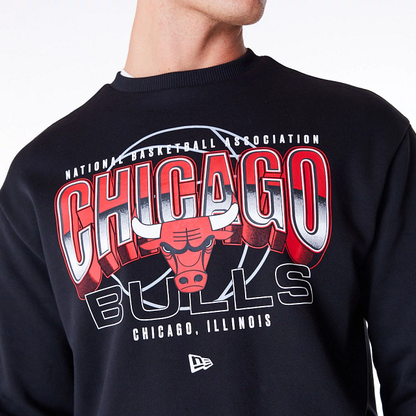 New Era - Sweat-Shirt à Col Rond Chicago Bulls NBA Tech