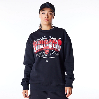 New Era - Sweat-Shirt à Col Rond Chicago Bulls NBA Tech