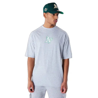 NEW ERA – T-shirt Oversize Oakland Athletics World Series Gris – MLB