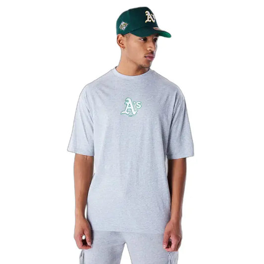 NEW ERA – T-shirt Oversize Oakland Athletics World Series Gris – MLB