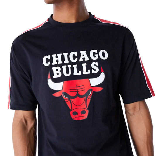 NEW ERA – T-shirt Chicago Bulls NBA Panel OS Noir Taille M - 60564797