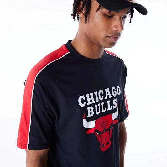 NEW ERA – T-shirt Chicago Bulls NBA Panel OS Noir Taille M - 60564797