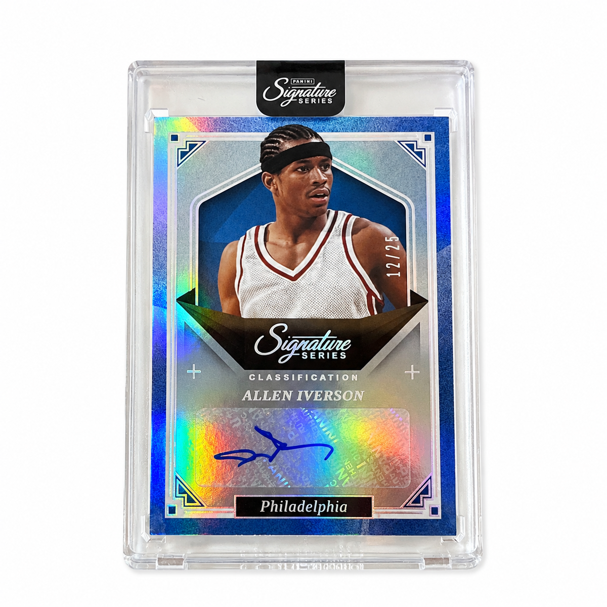 PANINI – Auto Allen Iverson Auto Blue /25 – Signature Series 2025-26 – Philadelphia 76ers