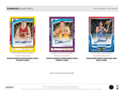 PANINI Donruss Basketball 2024/25 – Blaster Pack (15 Cartes)