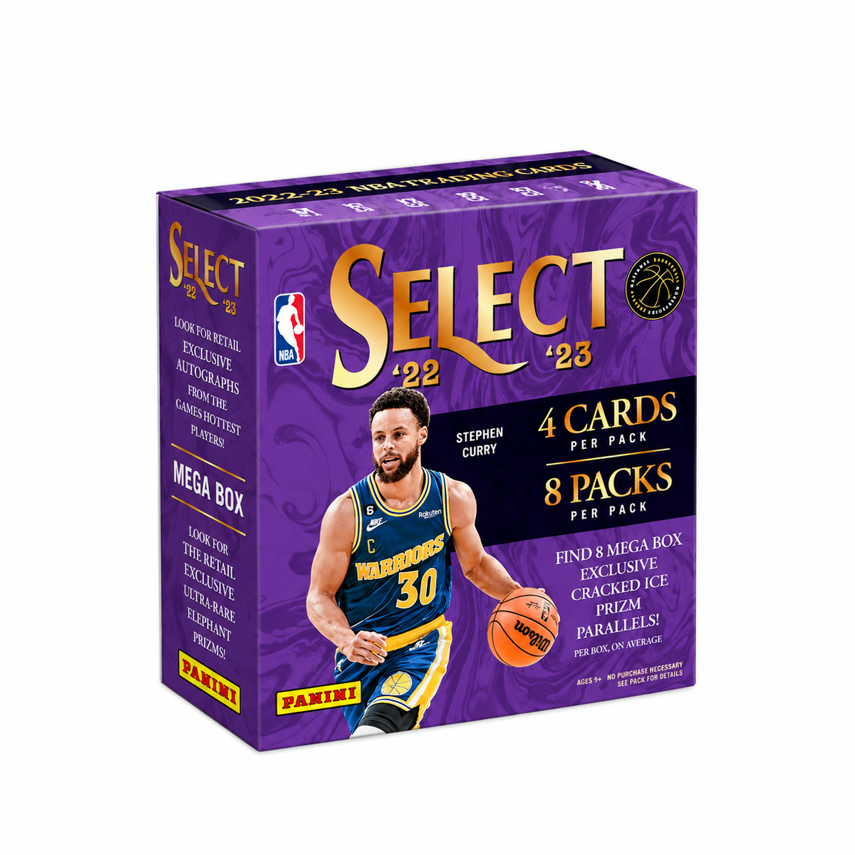 PANINI - Mega Box Select NBA Basketball 2022-23 - 32 Cartes - 8 packs