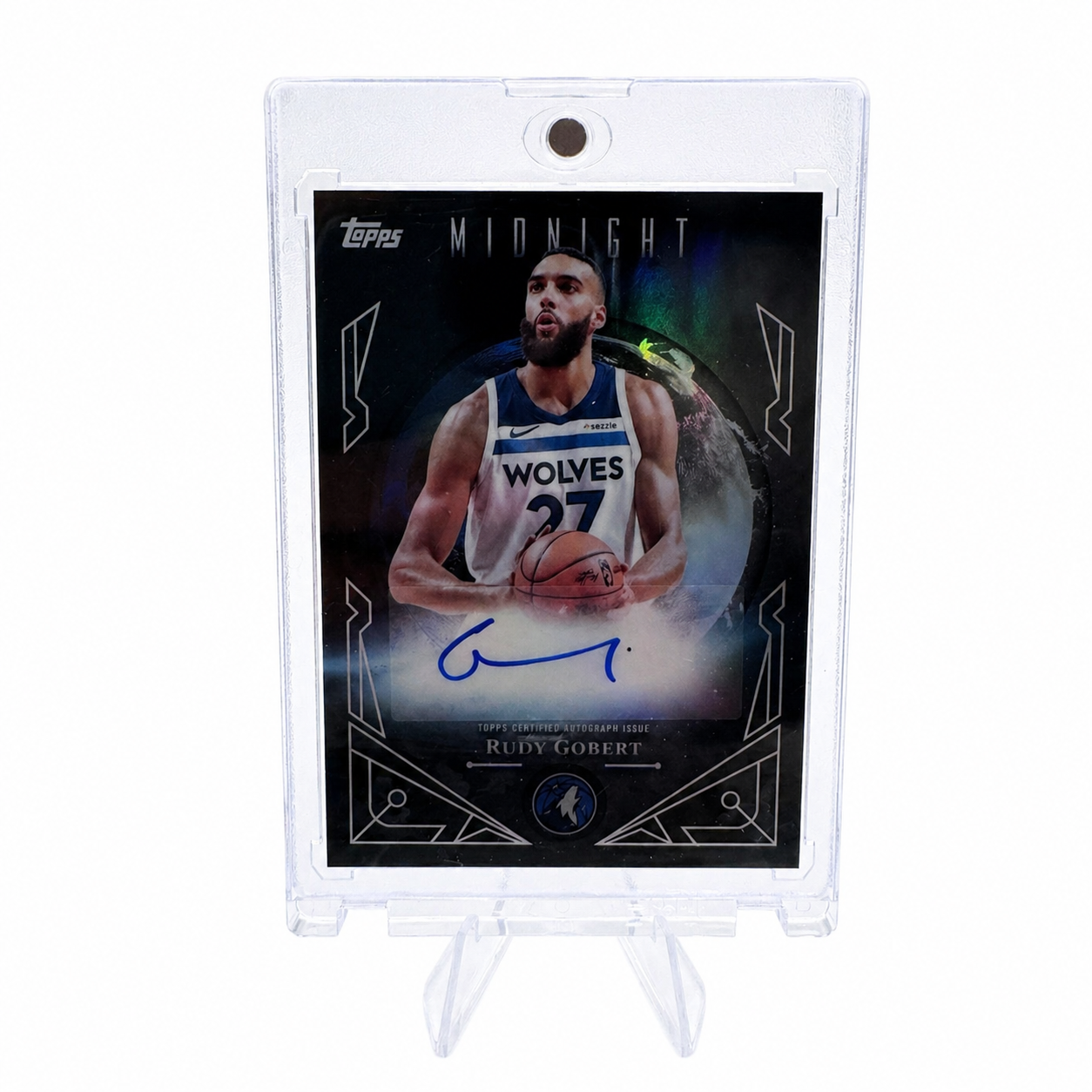 TOPPS – Carte Auto Rudy Gobert “Midnight Sun Signatures” 2025