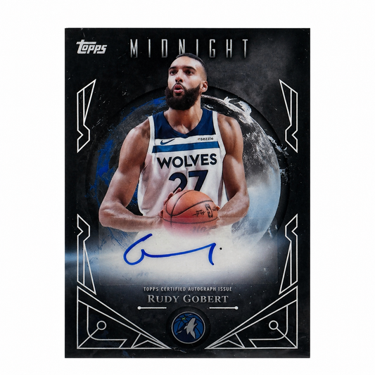 TOPPS – Carte Auto Rudy Gobert “Midnight Sun Signatures” 2025