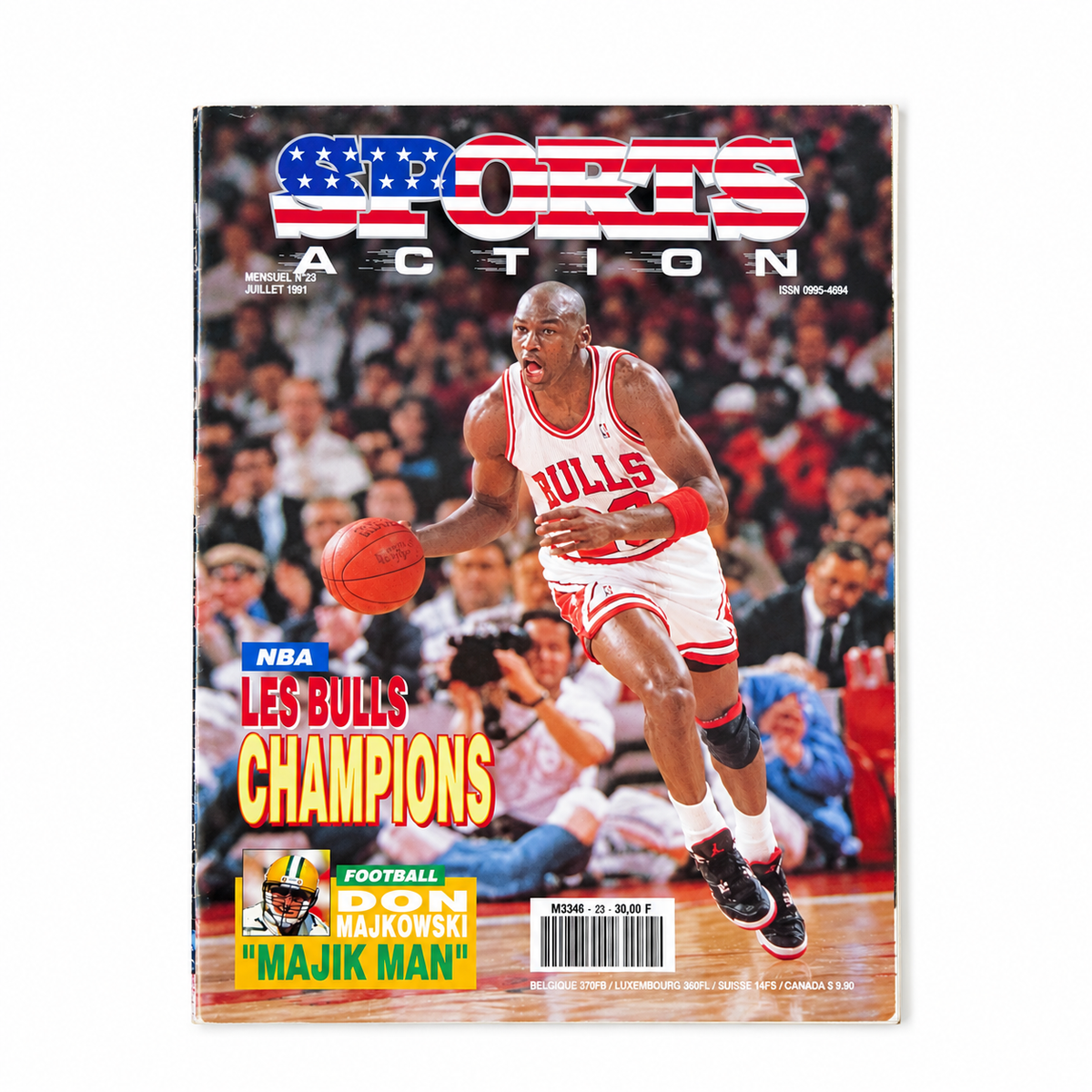 SPORTS ACTION - n°23 – Michael Jordan – Les Bulls Champions NBA – Juillet 1991