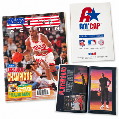 SPORTS ACTION - n°23 – Michael Jordan – Les Bulls Champions NBA – Juillet 1991