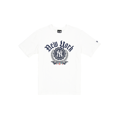 New Era - T-shirt New York Yankees MLB Throwback Prep - Blanc
